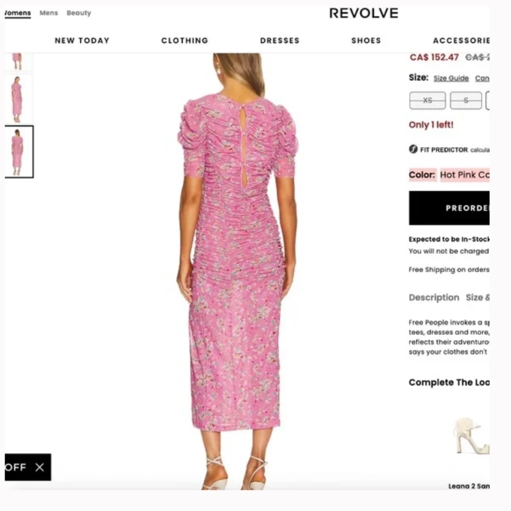 FREE PEOPLE Briella Midi Dress - Picture 4 of 8